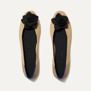 Rothy’s The Petal Square Sand Soirée Flat Size 9.5